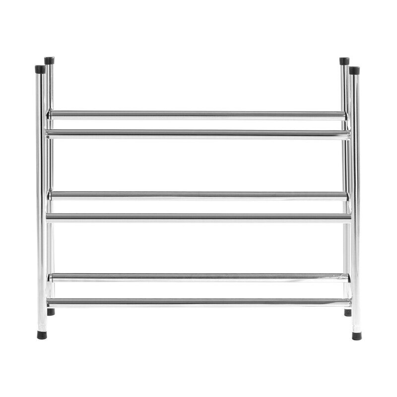 Three Tiers Chrome Shoe Rack