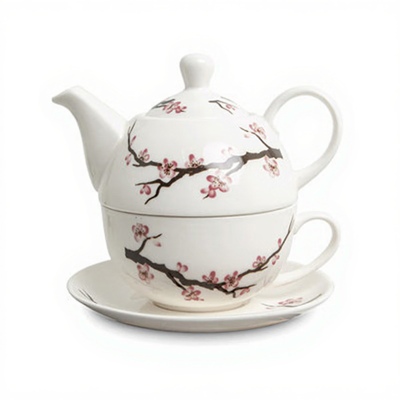 Royal Tea Geschenkbox-Set Haushalt Teekanne Teetasse Sakura Für Eine Person 300ml [Neu]