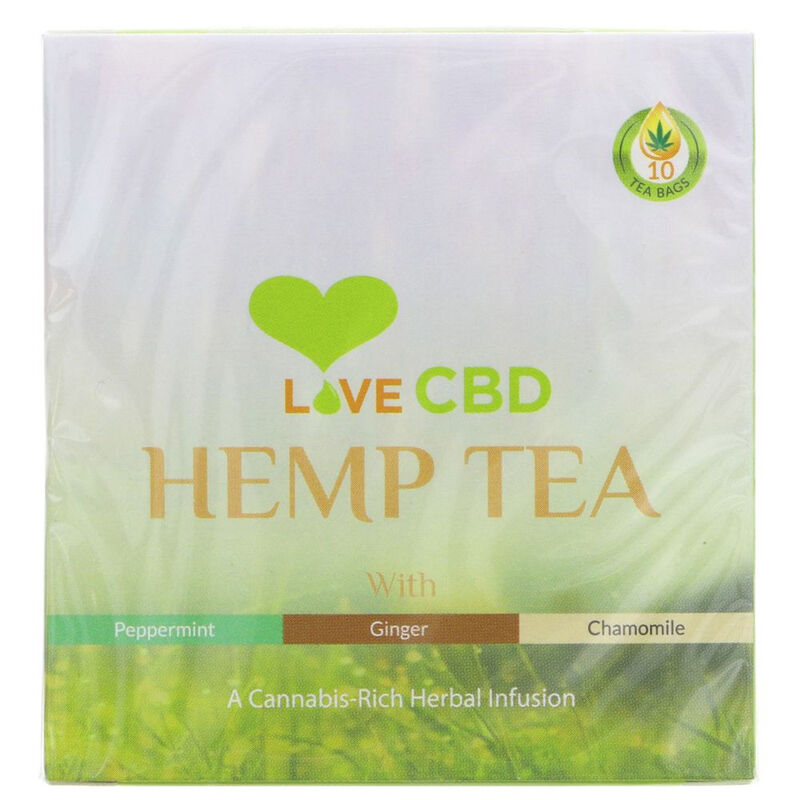 Hemp Tea - Peppermint， Ginger & Chamomile - 10 BAGS