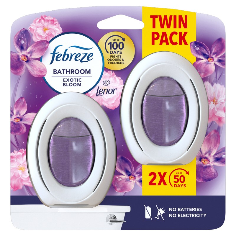 Bathroom, Continuous Air Freshener Lenor Exotic Bloom 2 Count