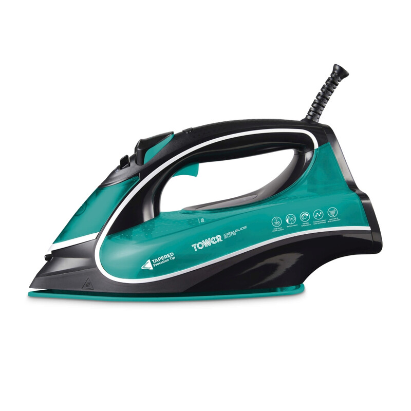 Ceraglide One Temperature Steam Iron with Ceramic Soleplate 3100W Black and Teal T220