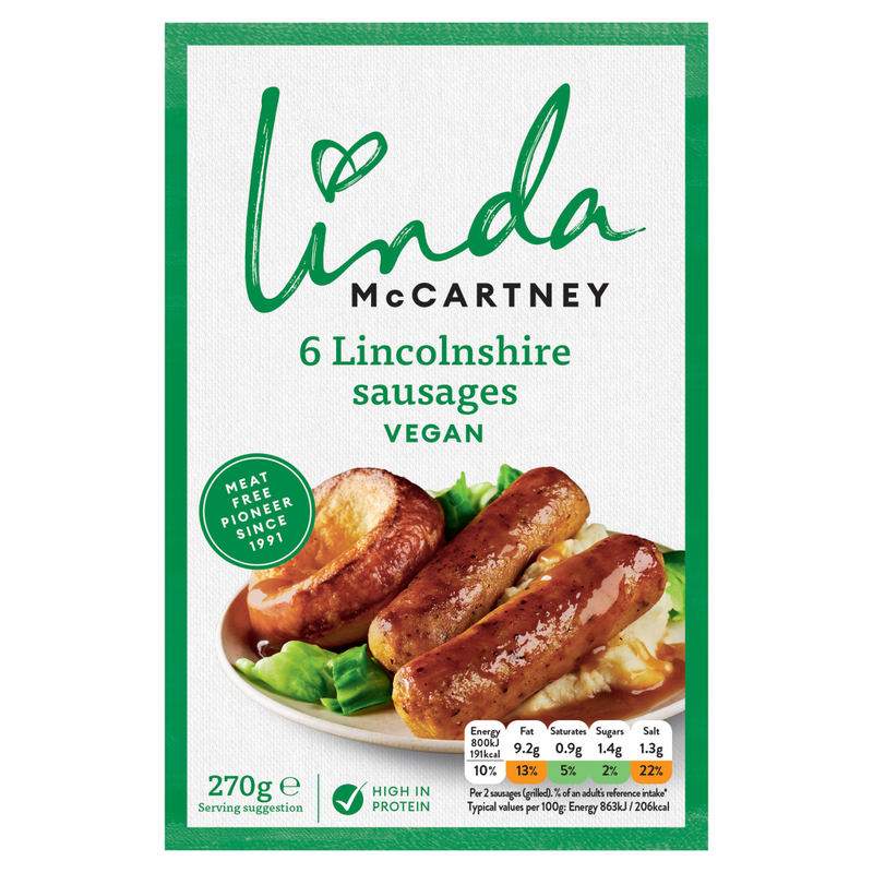 Linda Mccartney's Vegan Lincolnshire Sausage 270G