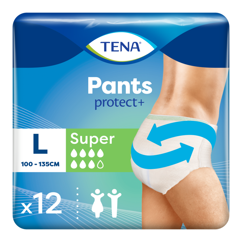 Incontinence Pants Protect+ Super Large 12 Pack