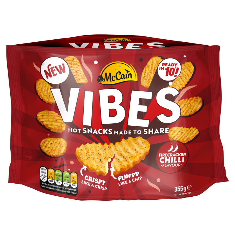 Vibes Firecracker Chilli Hot Potato Snack 355g