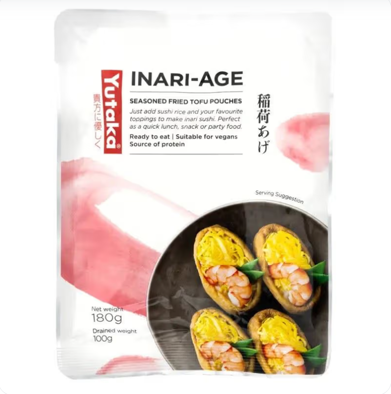 Seasoned Soybean Curd Sushi Pocket -Inari 10pc 180g