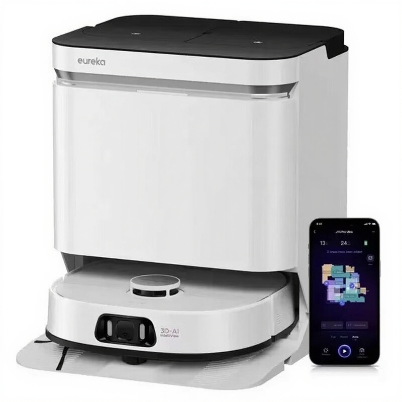 [Beperkte aanbiedingen - €359,99 met gratis levering de volgende dag] Eureka J15 Pro Ultra robotstofzuiger met dweilfunctie, 16200 Pa, anti-wraptchnologie, vloeistofdetectie & borstelheffing, 75 °C heetwaterreiniging, zelfreinigend