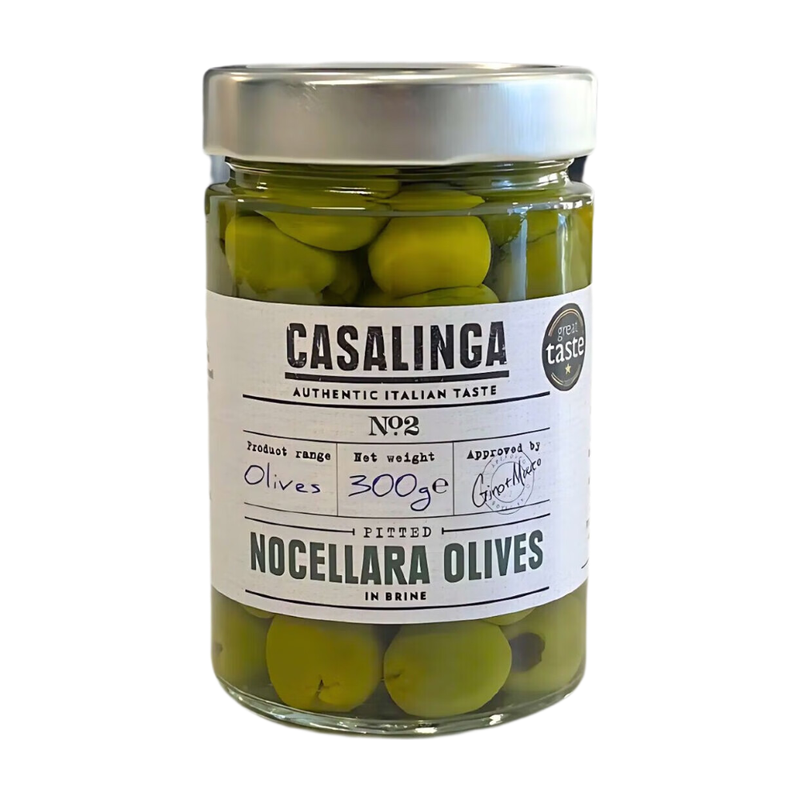 Pitted Nocellara of Castelvetrano Olives in Brine 300g