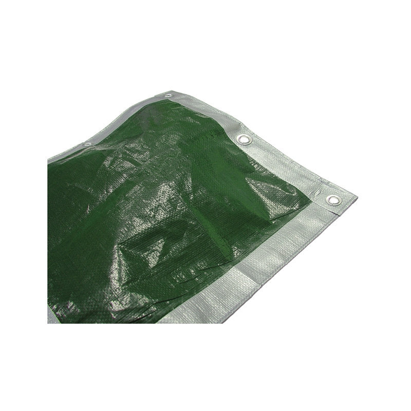 Tarpaulin Green / Silver 3.6 X 2.7M (12 X 9Ft)