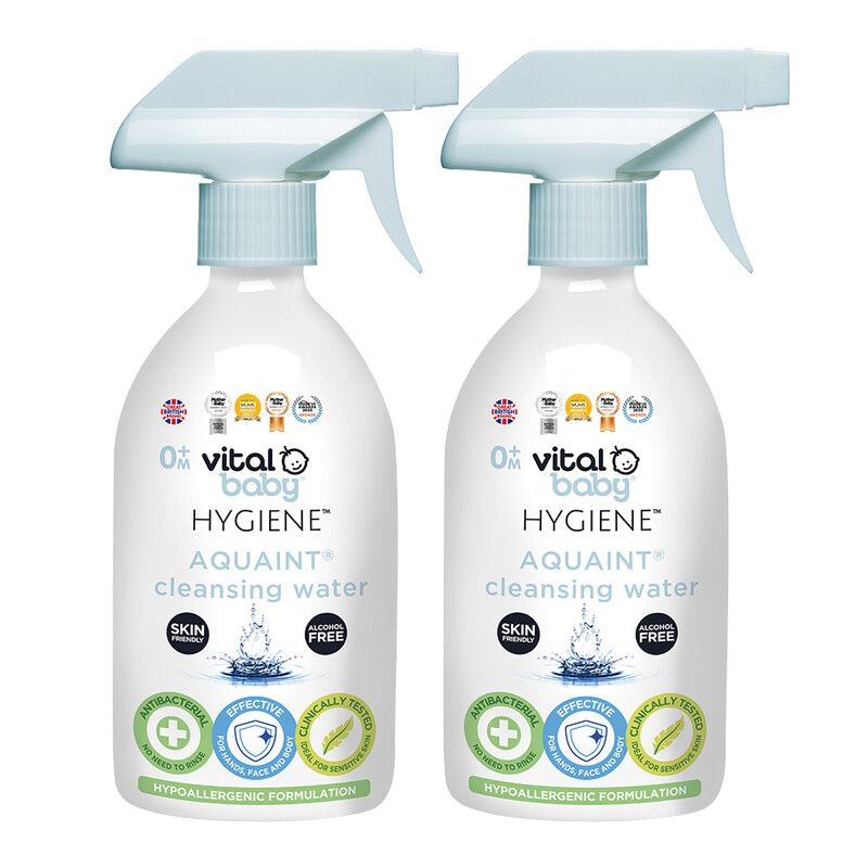Hygiene Aquaint Cleansing Water 500ml 2 Pack