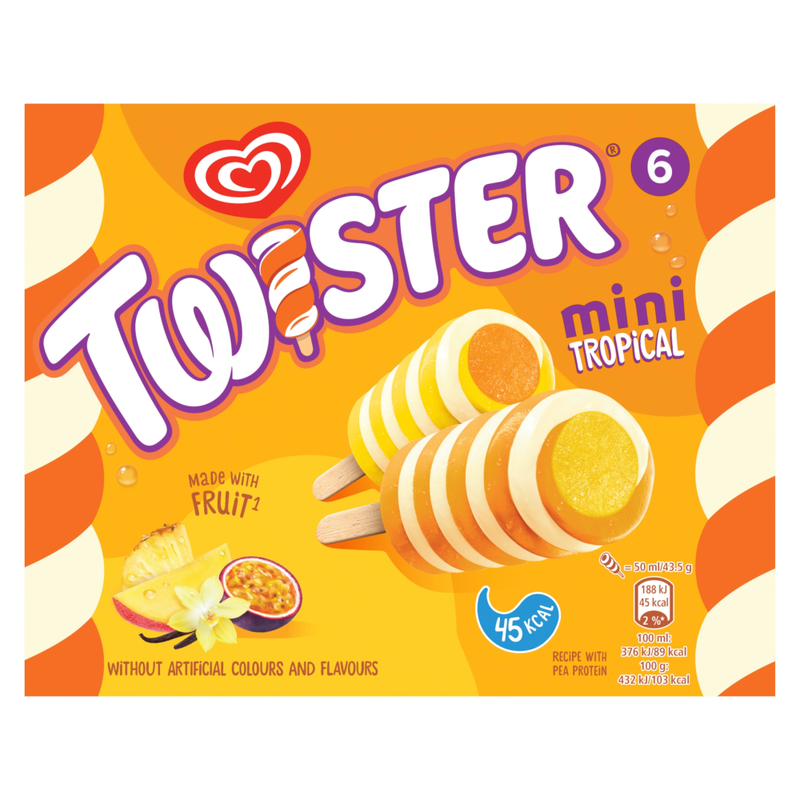 Mini Tropical Ice Cream Lollies 300ml
