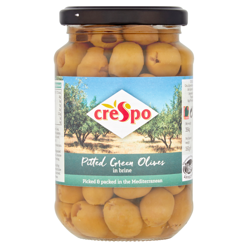 Pitted Green Olives 354g