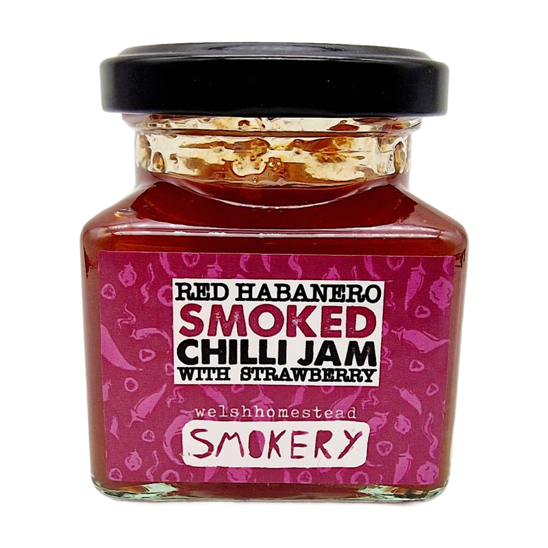 Welsh Homestead Smokery Welshhomestead Smokery Red Habanero & Strawberry Smoked Chilli Jam 128G