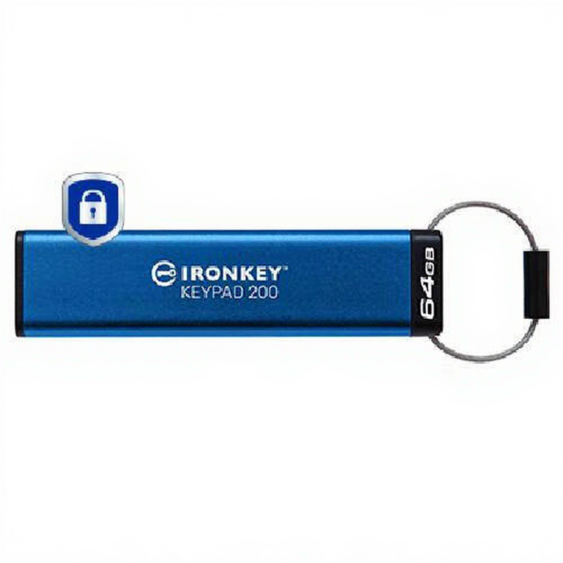 Kingston Technology IronKey 64 Go Keypad 200, FIPS 140-3 Niveau 3 (demandé) Chiffré AES-256