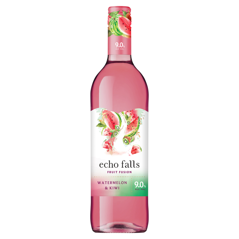 Echo Falls Pink/Coral/Light Fruit Fusion Watermelon & Kiwi 75Cl