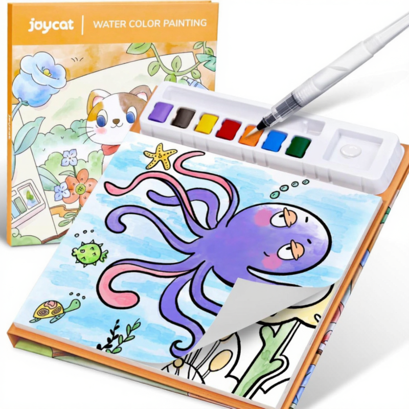 JoyCat Paint with Colouring Books