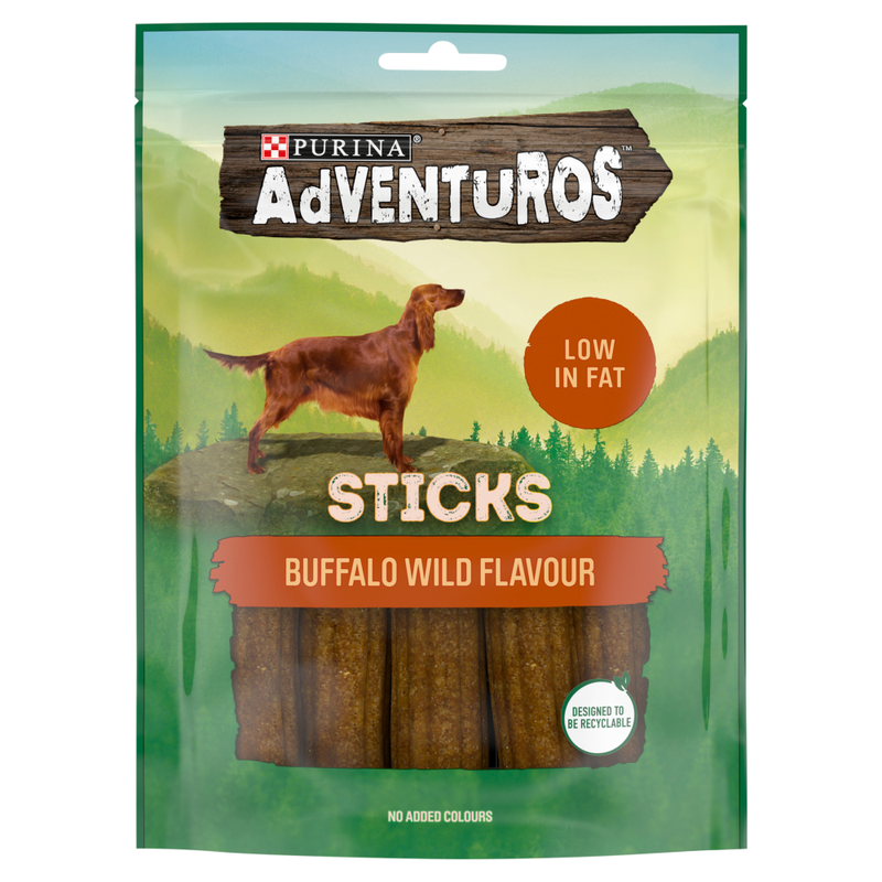 Dog Treat Buffalo Wild Flavour Sticks 120g