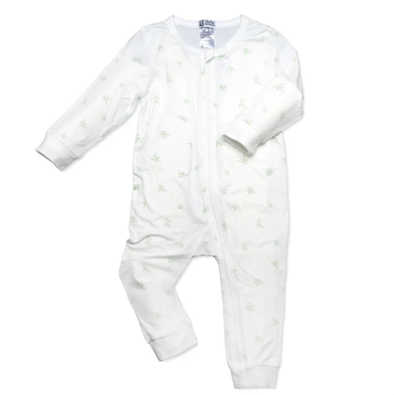 Babygrow 12-18 Months White Bamboo Print