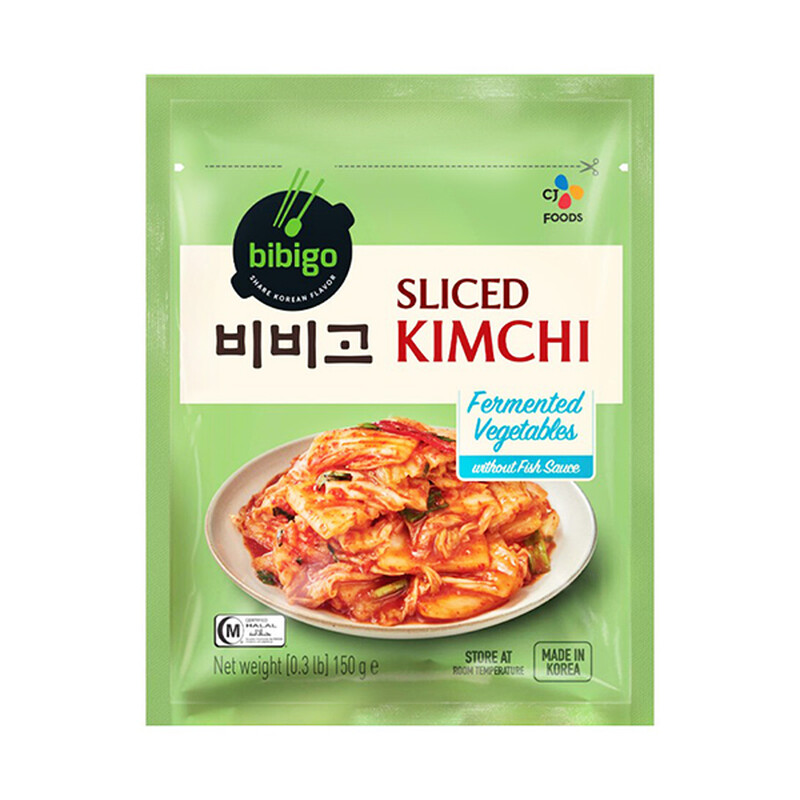 Bibigo Red/Green Sliced Kimchi Ambient 150G