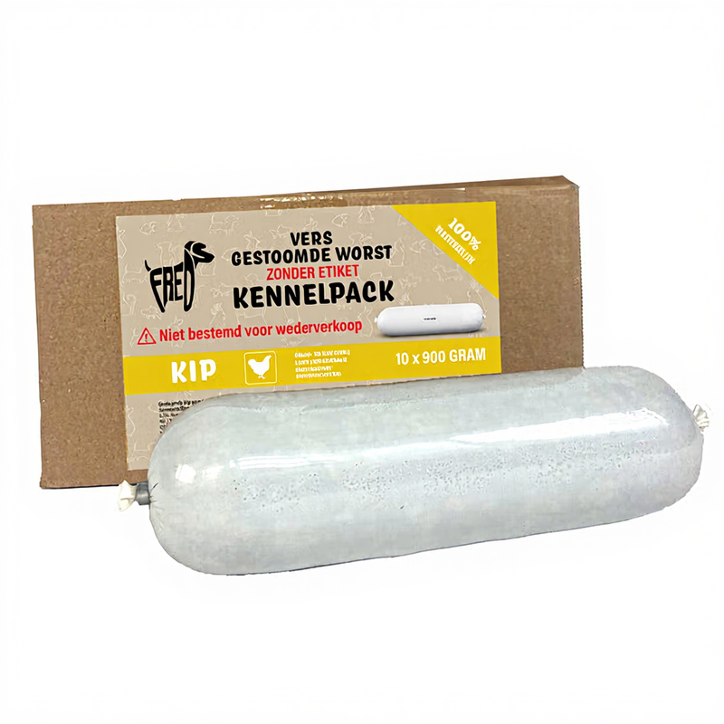 Vers Gestoomde Worst Kip 10x900g