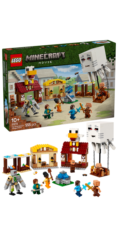 Minecraft 21273 The Ghast Balloon Village Attack Set