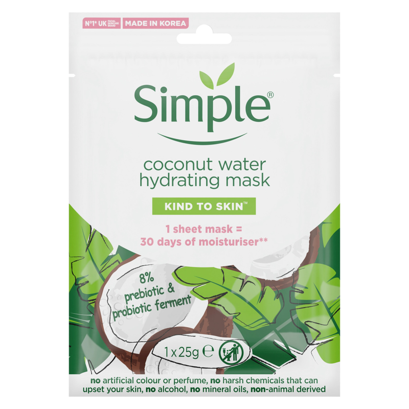 Kind to Skin Sheet Mask Hydrating Coconut Water 25g