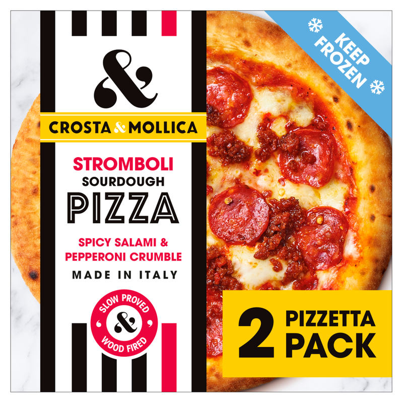 Stromboli Sourdough Pizza Spicy Salami & Pepperoni Crumble 2 x 217g (434g)