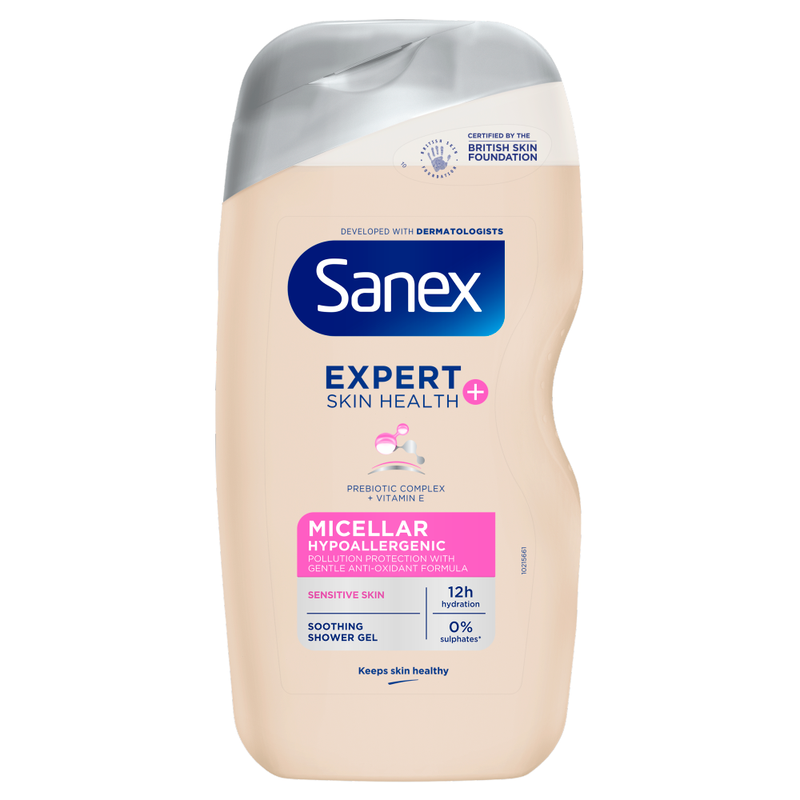 Expert Skin Health+ Micellar Hypoallergenic Shower Gel 450ml