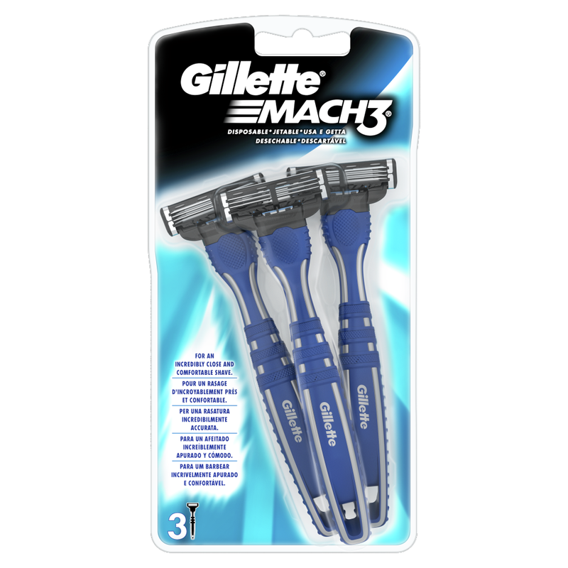 Mach3 Men’s Disposable Razors – 3 Pack