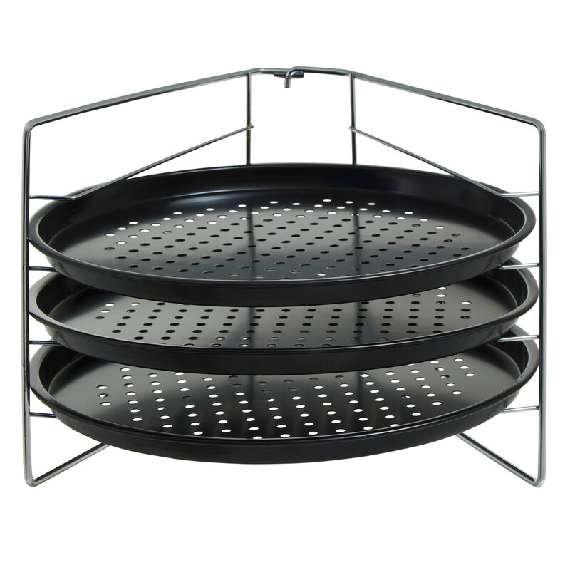 Three Tier Non Stick Pizza Rack