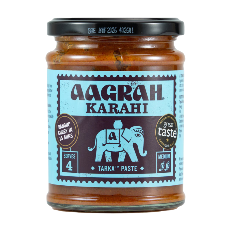 Aagrah Green Karahi Tarka Sauce 270G