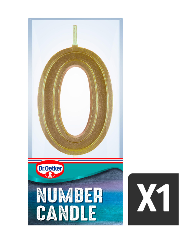 Dr. Oetker Number 0 Candle