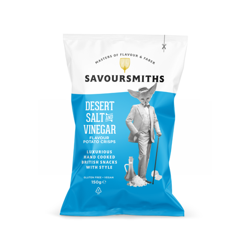 Savoursmiths Desert Salt & Vinegar Flavour Potato Crisps 150G