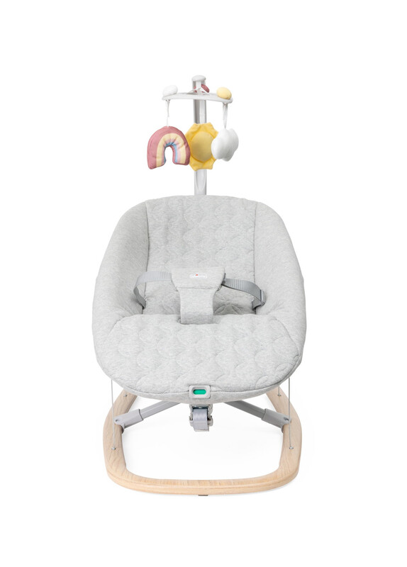 Zen Wave Rocker 0 to 6 Months Wooden Grey
