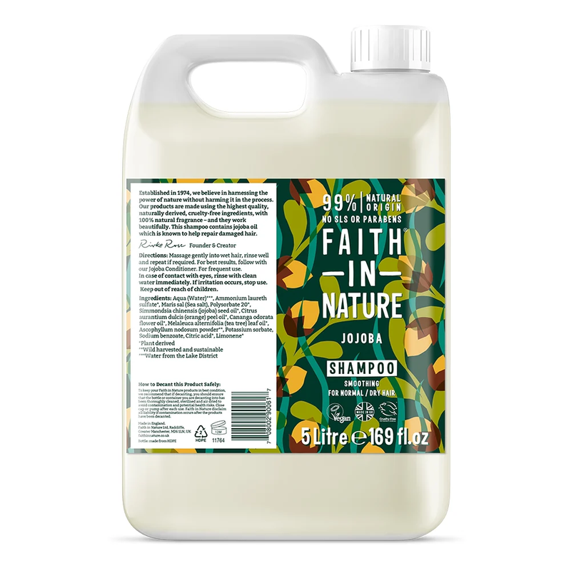 Jojoba Faith In Nature Shampoo 5L