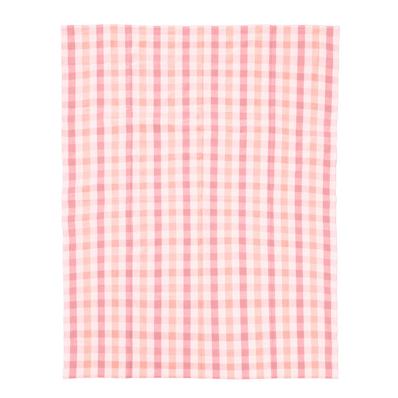 Tablecloth Thread & Loom Check Blush/Cream 140x180cm