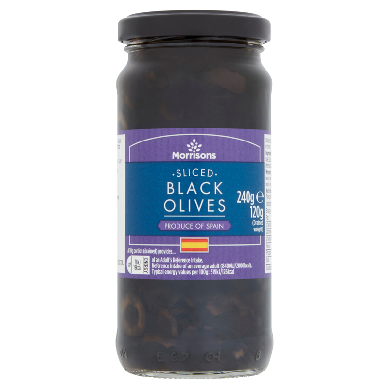 M Slice Black Olives In Brine 240g