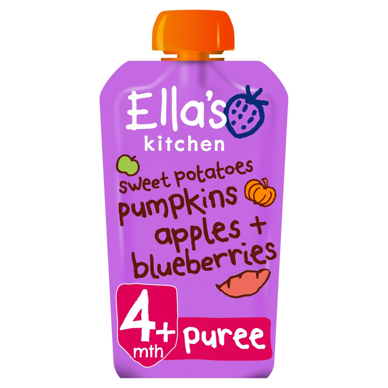 Ella’s Kitchen Potatoes Pumpkin Apples Blueberry 4+ Months 120g