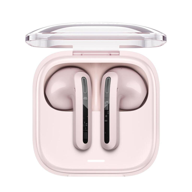 Buds 6 Active Noise Reduction Bluetooth Earbuds - Transparent pink
