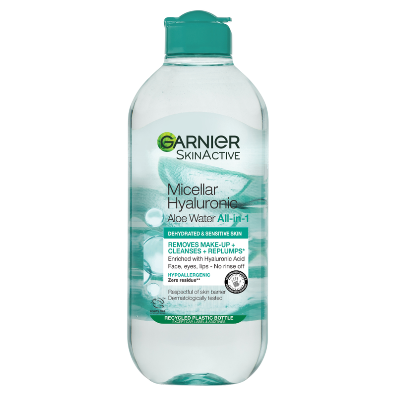 Micellar Hyaluronic Aloe Water Facial Cleanser For Dehydrated Skin 400ml