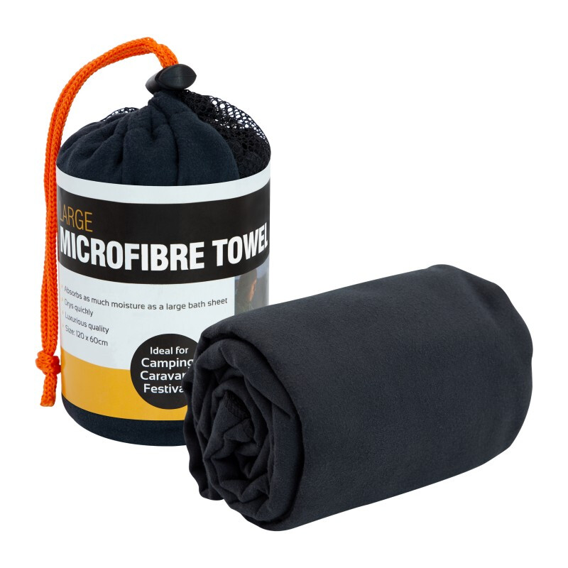 Large Microfibre Towel With Net Carry Bag
