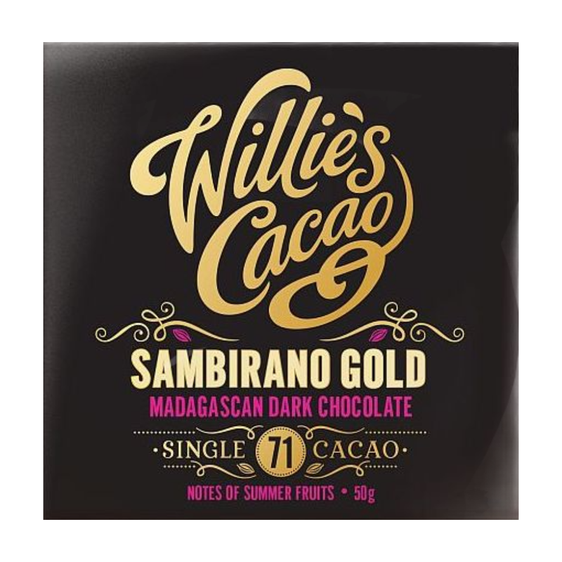 Sambirano Gold Madagascan 71% Dark Chocolate,Summer Fruit Notes 50g
