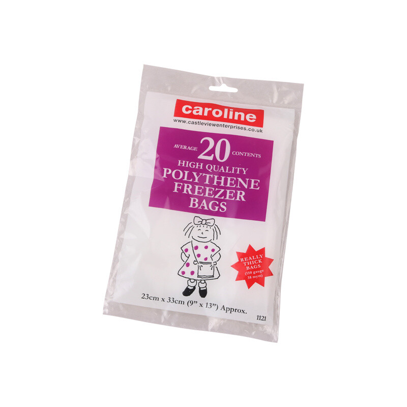 Freezer Bags, 23 x 33cm, pack of 20
