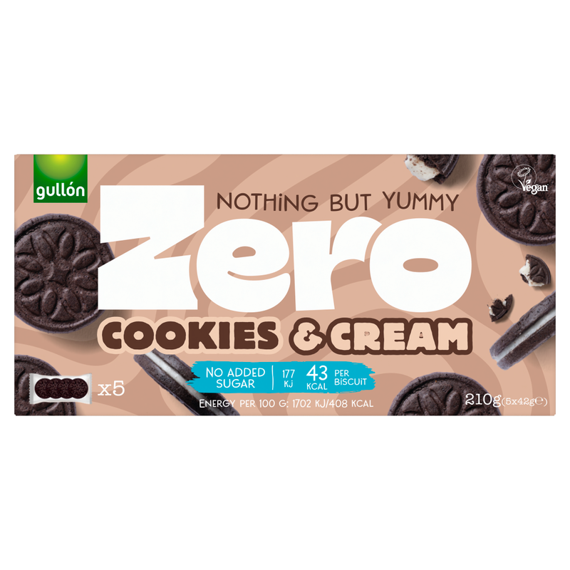Gullon Zero No Added Sugar Cookies And Cream 210g