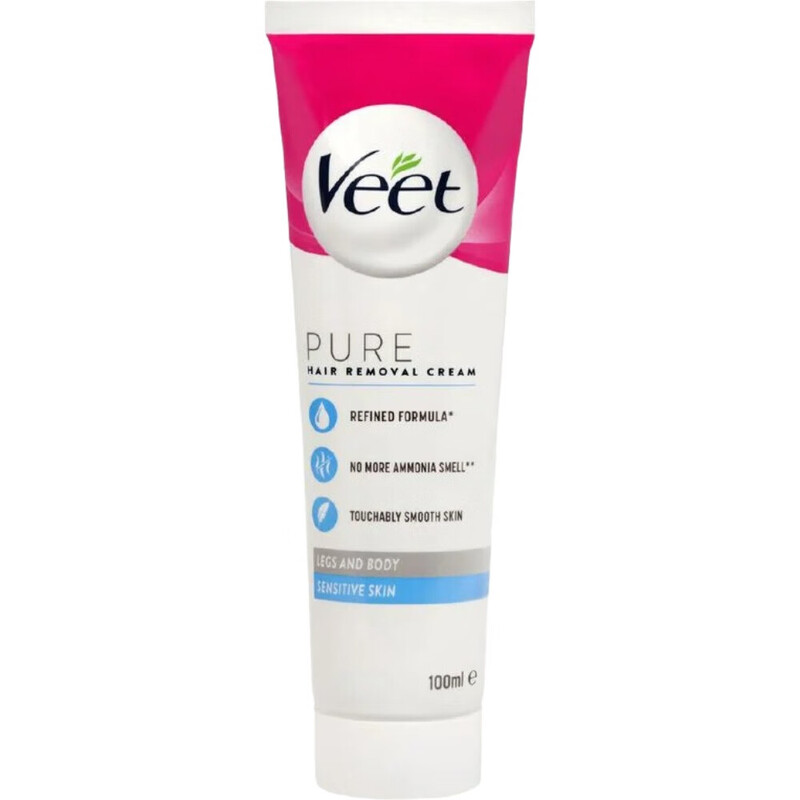 Veet Cream Pure Hair Removal Legs And Body Sensitive Skin 100Ml
