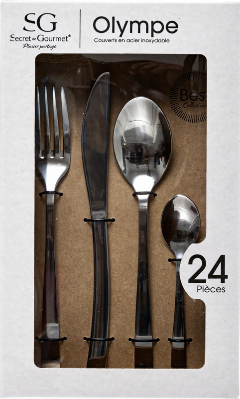24-teiliges Olympe Besteckset Edelstahl