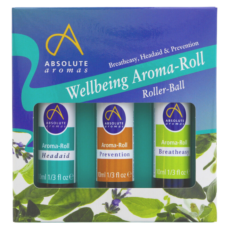 Wellbeing Aroma Roll Gift Set 3 x 10ml