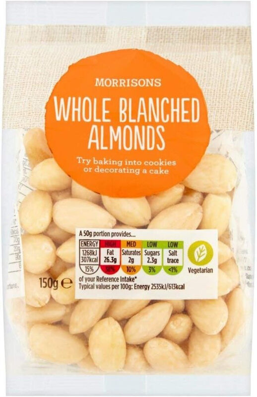 Whole Blanched Almonds 150g