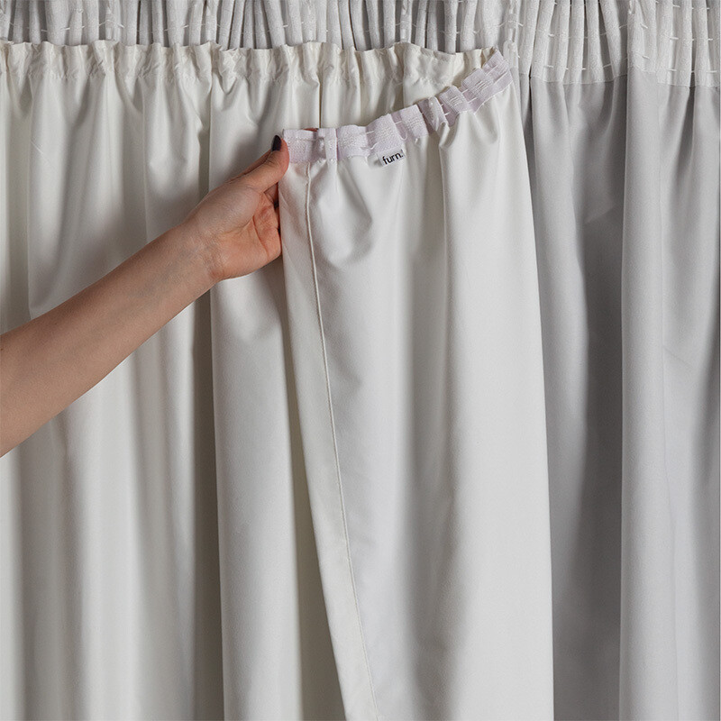 Essentials Pencil Pleat Curtain Lining Thermal W:163xL:175cm for W:168xL:183cm Curtai