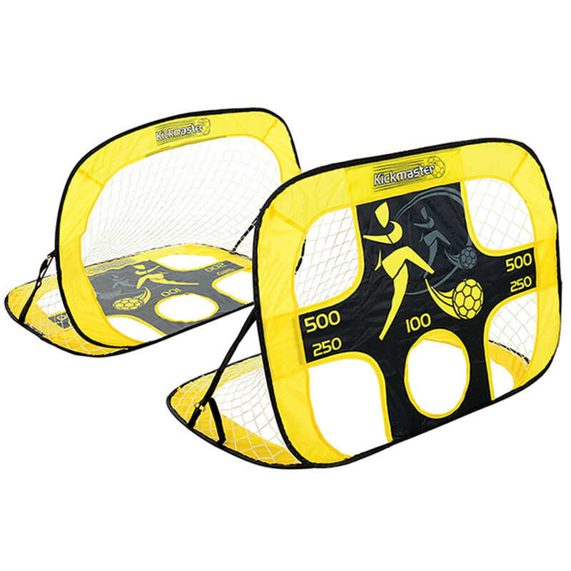 Football Kids Goal with Target Sheet Quick Up Yellow