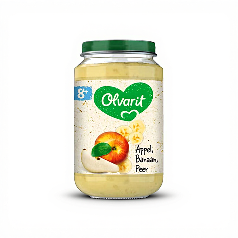 OLVARIT Fruithapje 8maanden+ Appel Banaan Peer 200gr